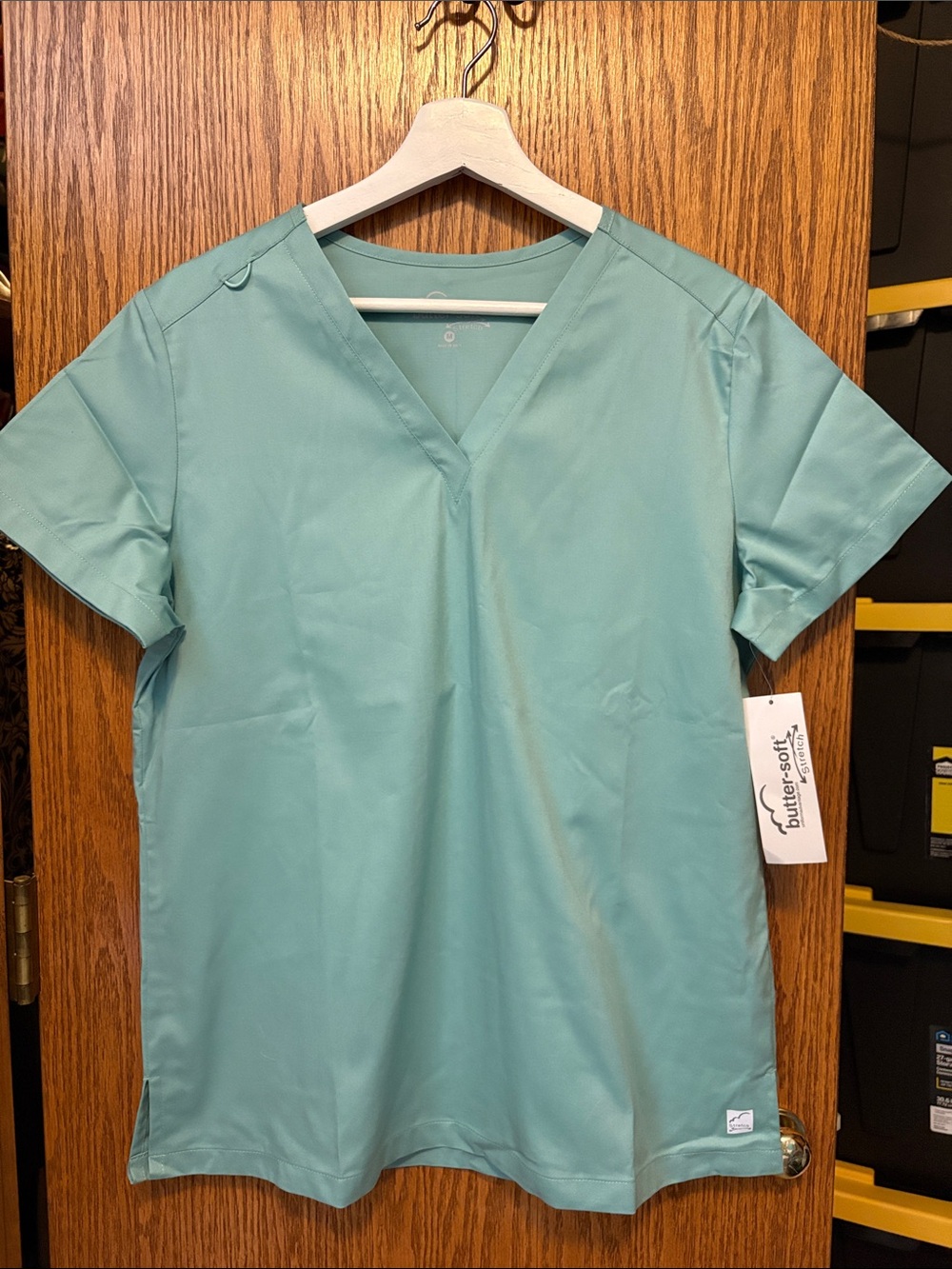 Butter-Soft™ Women's V-Neck Scrub Top in Seafoam